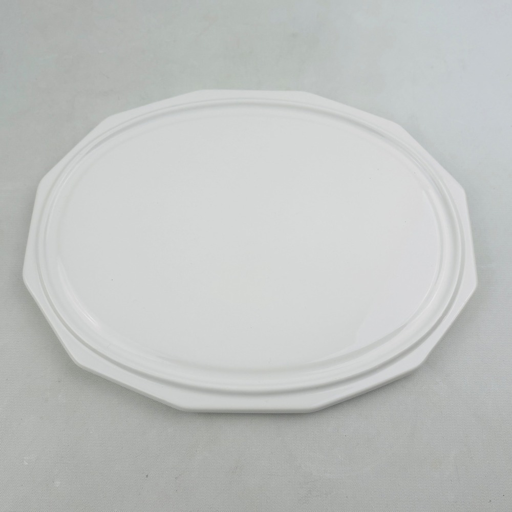 Pfaltzgraff Heritage White Trivet 9.75" Oval Stoneware Footed Pot Stand